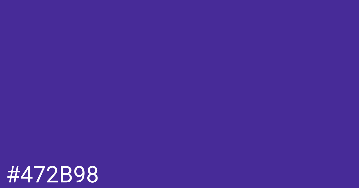 Hex color #472b98 graphic