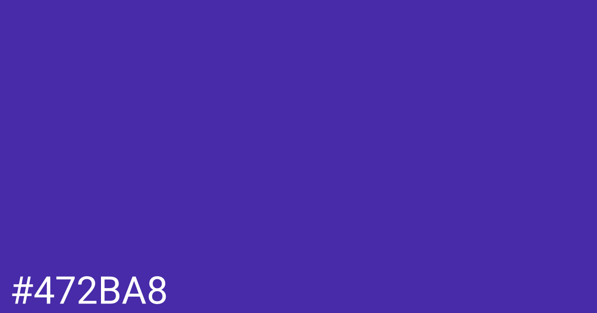 Hex color #472ba8 graphic