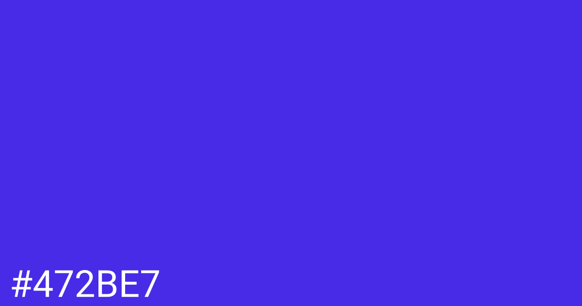Hex color #472be7 graphic