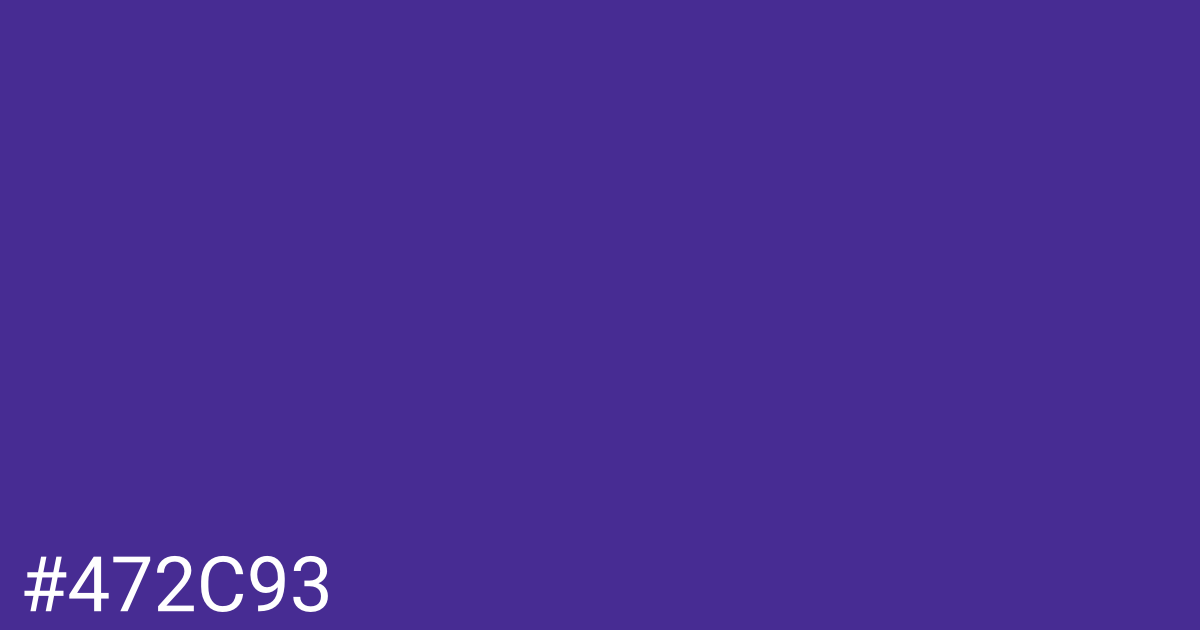 Hex color #472c93 graphic