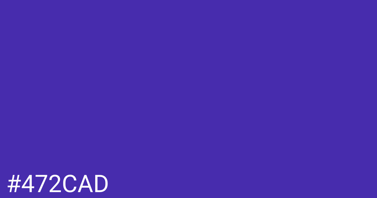 Hex color #472cad graphic