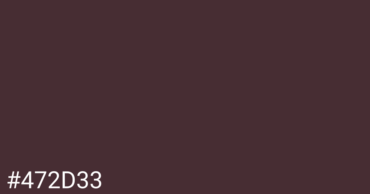 Hex color #472d33 graphic