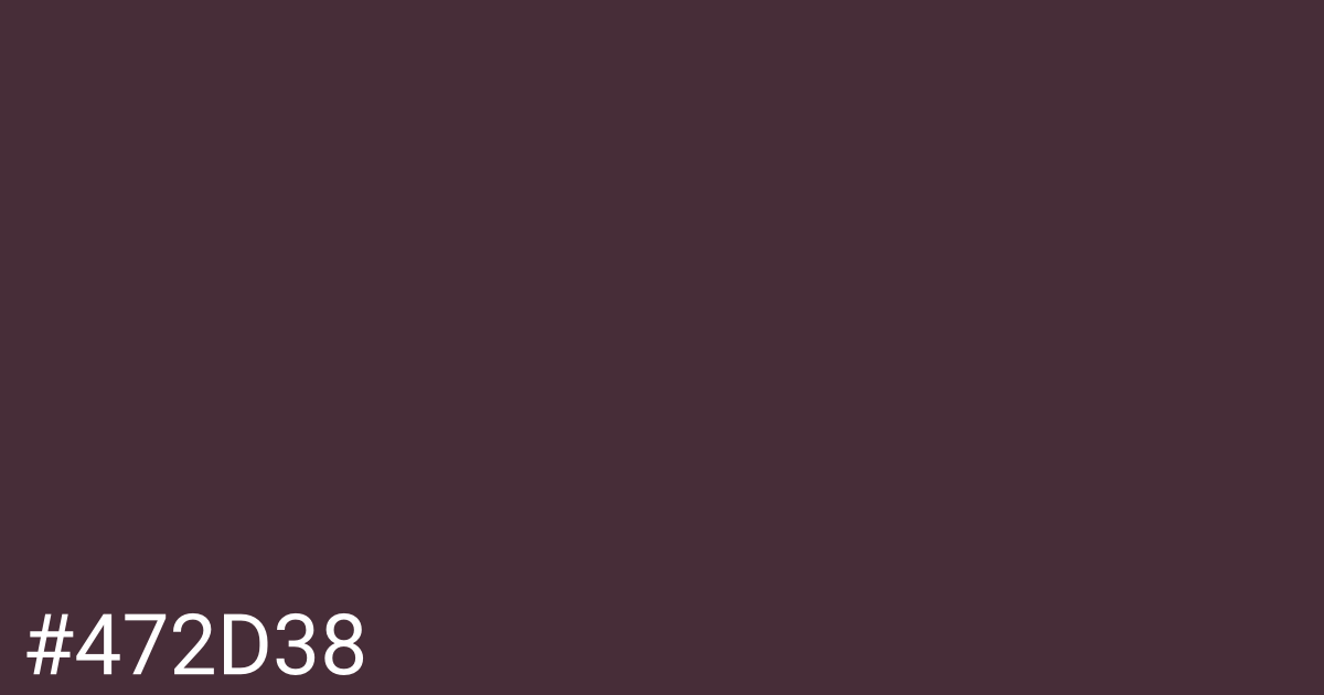 Hex color #472d38 graphic