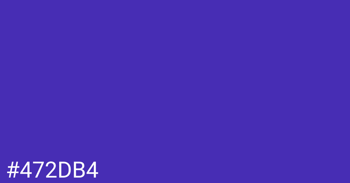 Hex color #472db4 graphic