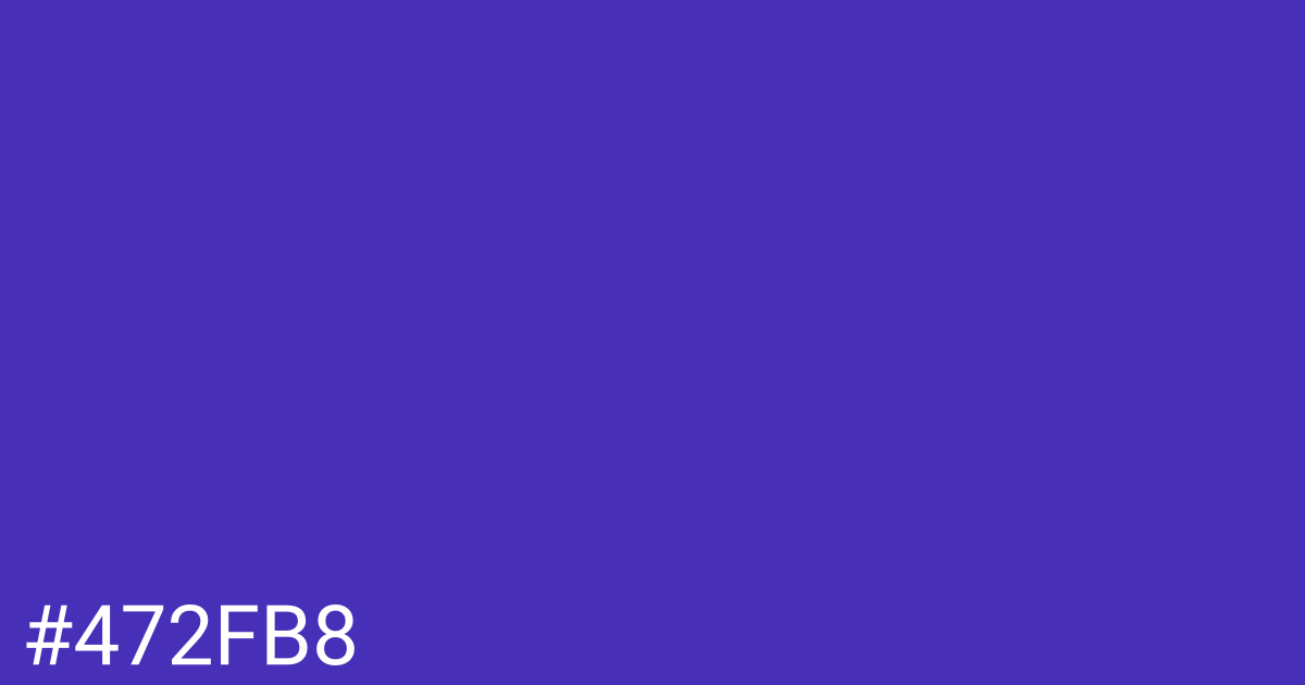 Hex color #472fb8 graphic