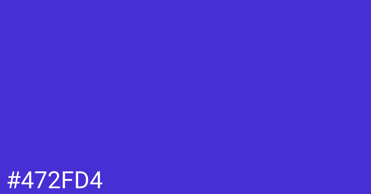 Hex color #472fd4 graphic