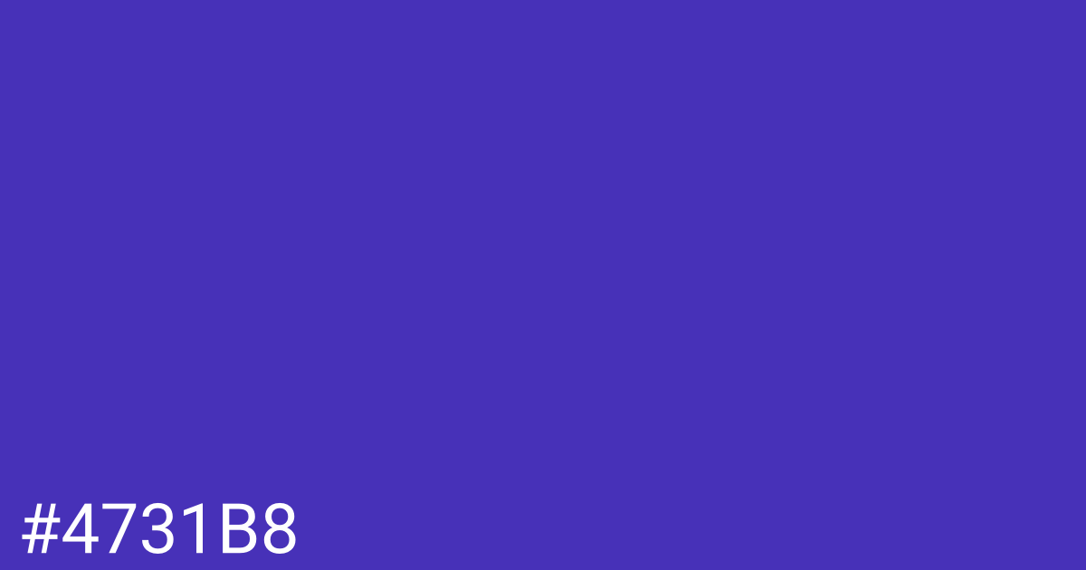 Hex color #4731b8 graphic