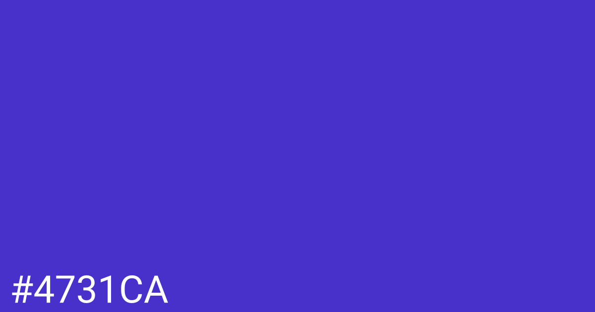 Hex color #4731ca graphic