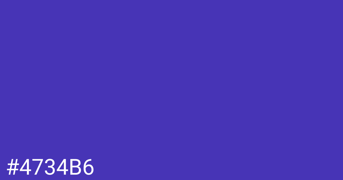 Hex color #4734b6 graphic