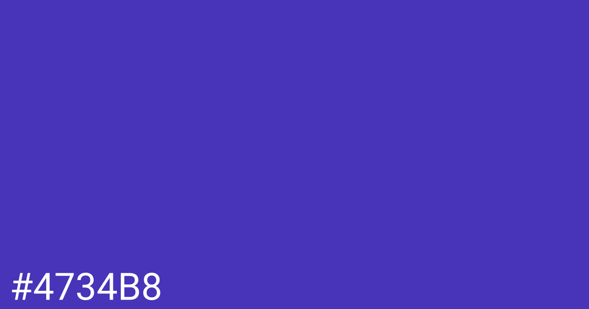 Hex color #4734b8 graphic