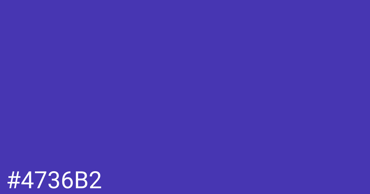 Hex color #4736b2 graphic