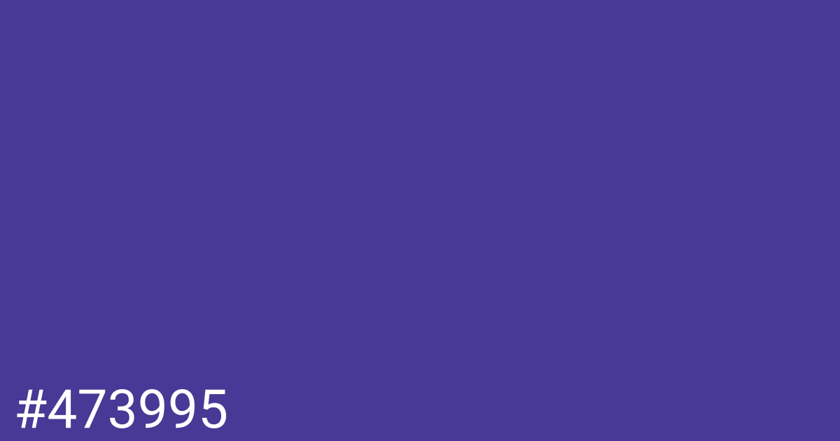 Hex color #473995 graphic