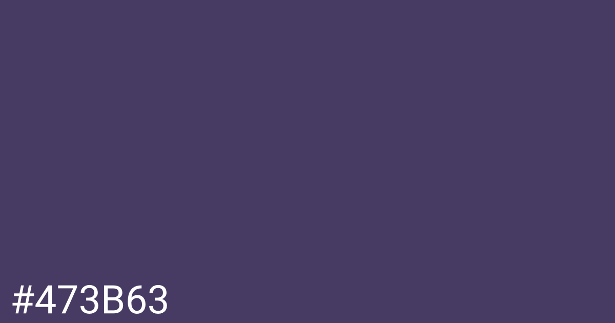 Hex color #473b63 graphic