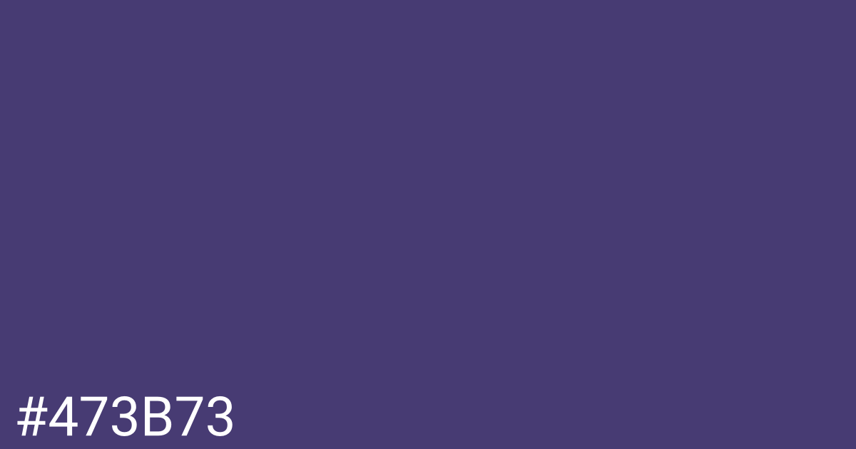 Hex color #473b73 graphic