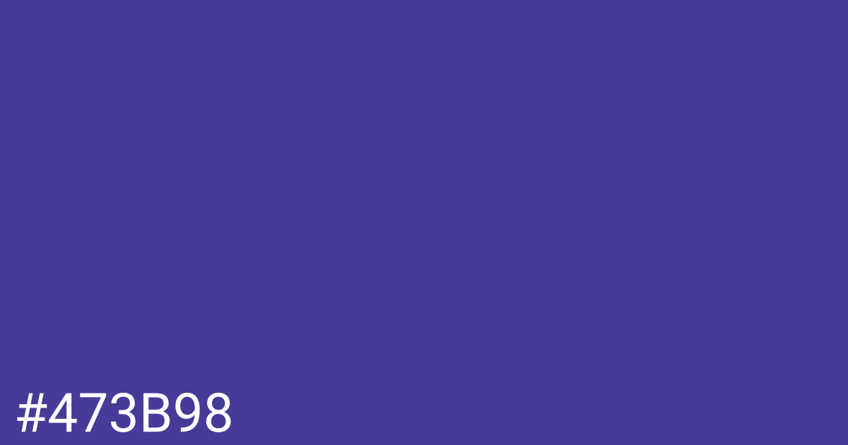 Hex color #473b98 graphic