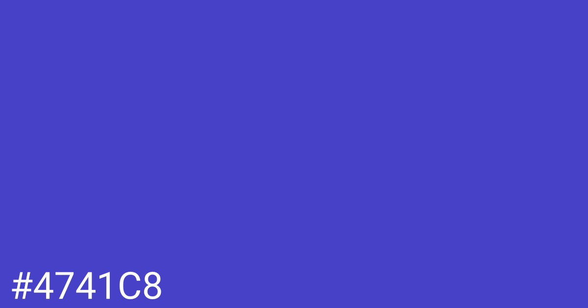 Hex color #4741c8 graphic