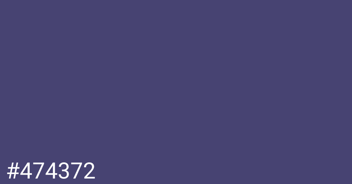 Hex color #474372 graphic
