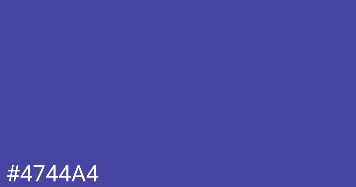 Hex color #4744a4 graphic