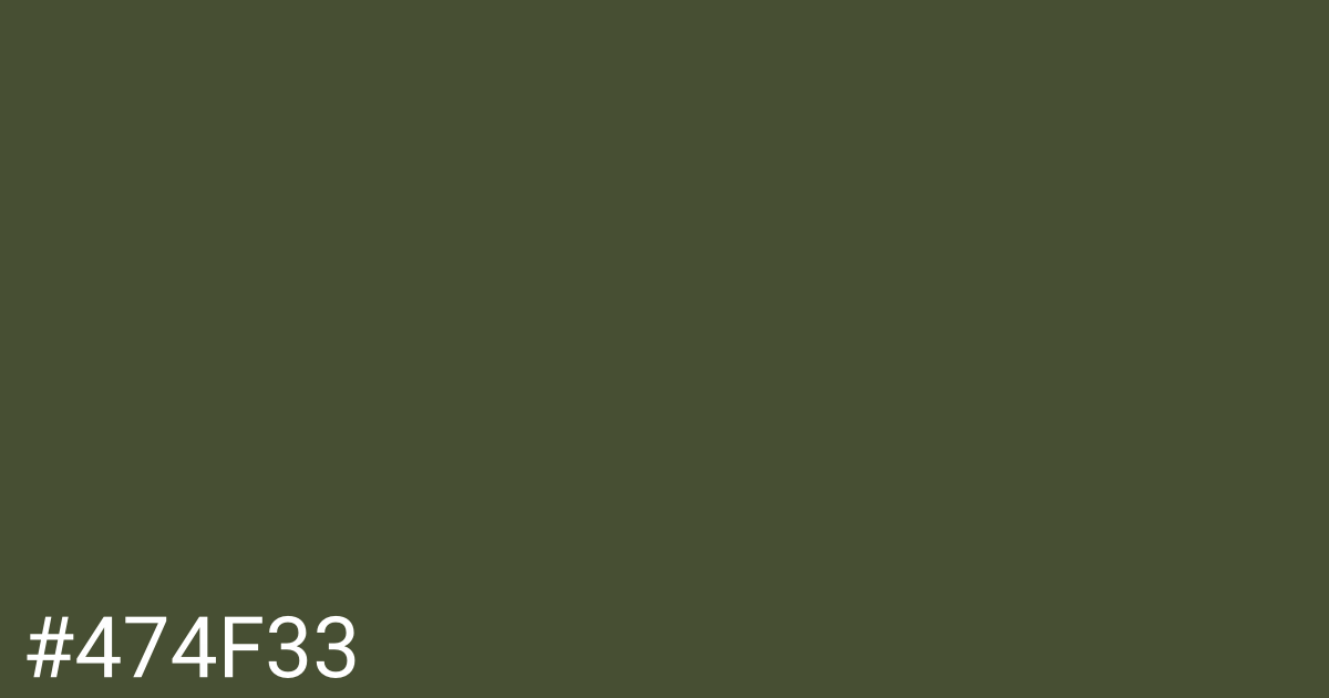 Hex color #474f33 graphic