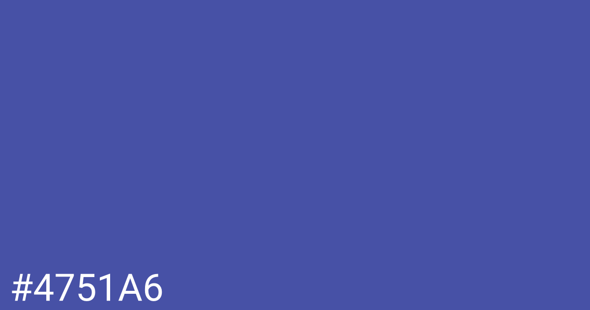 Hex color #4751a6 graphic