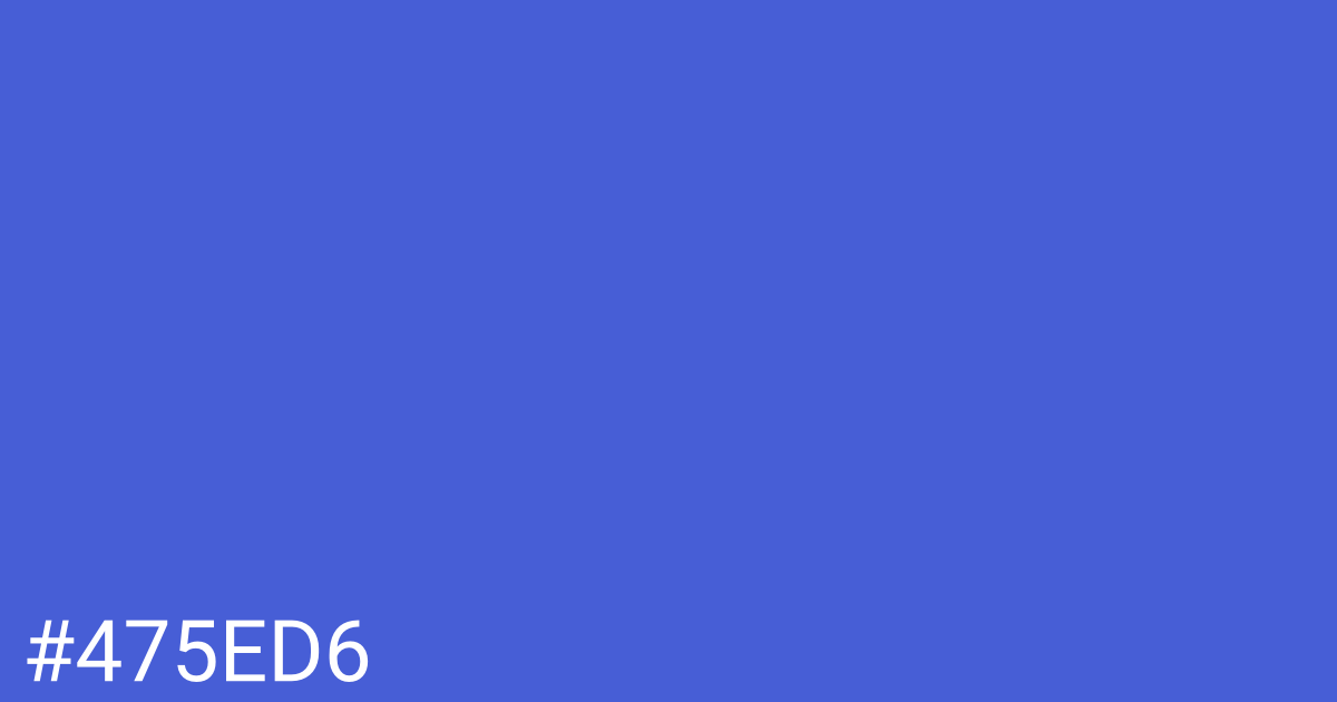 Hex color #475ed6 graphic