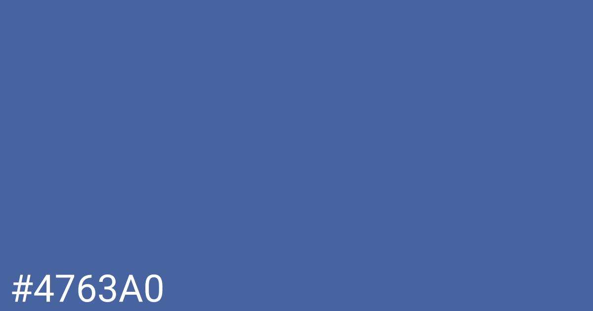 Hex color #4763a0 graphic