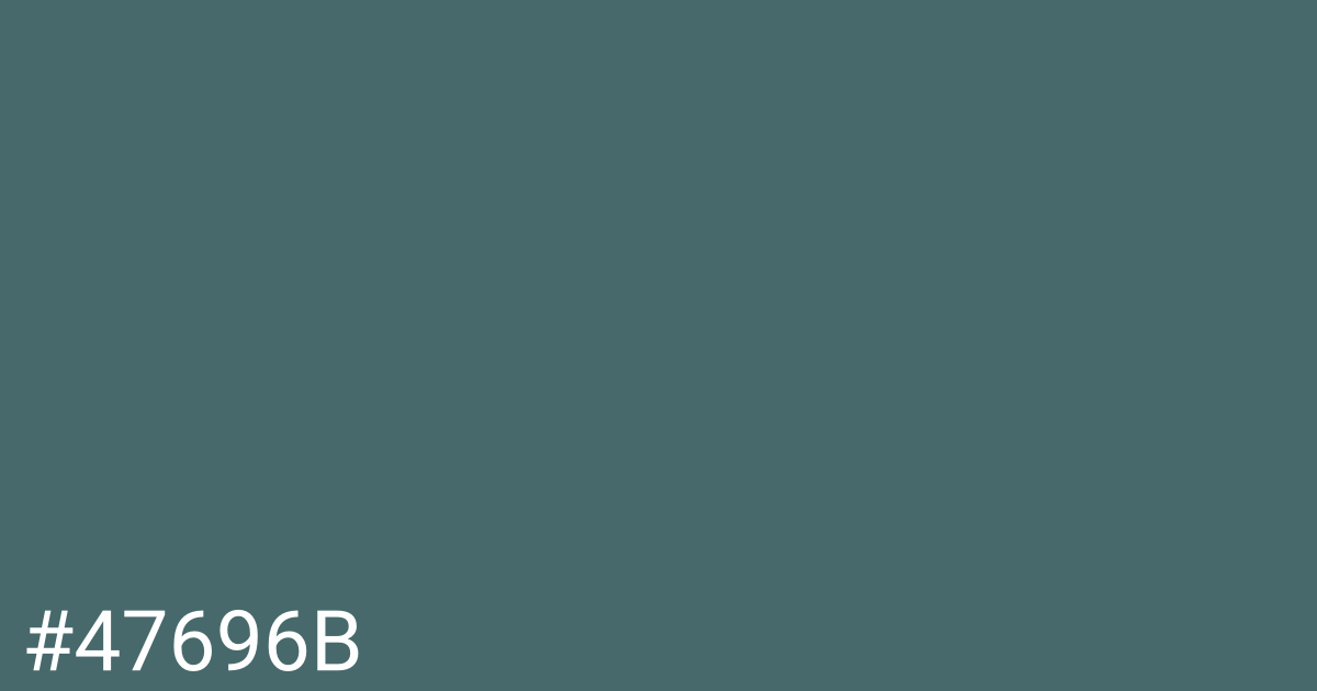 Hex color #47696b graphic