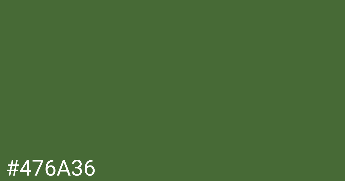Hex color #476a36 graphic
