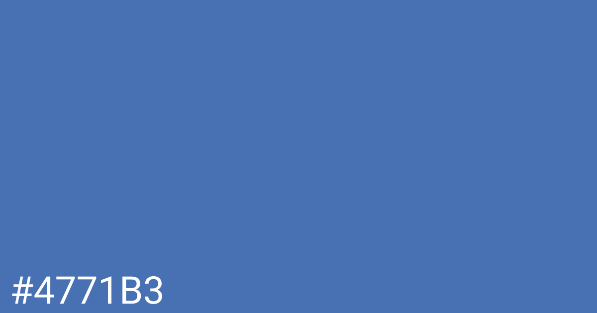 Hex color #4771b3 graphic