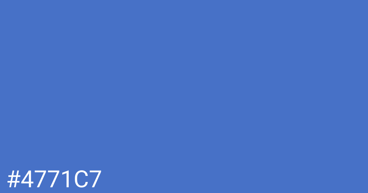 Hex color #4771c7 graphic