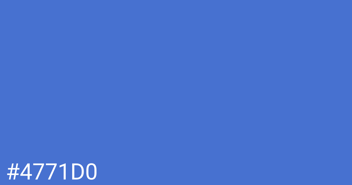 Hex color #4771d0 graphic