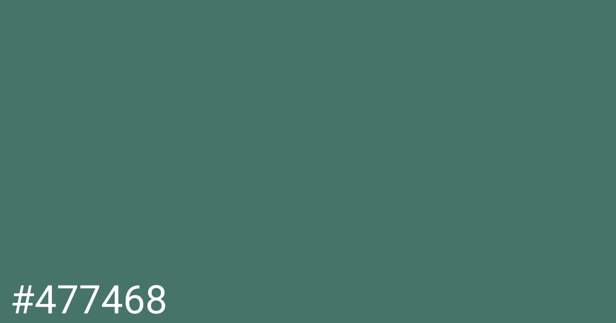 Hex color #477468 graphic