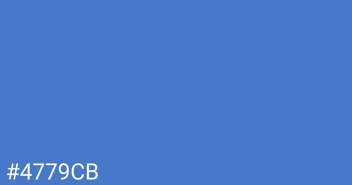 Hex color #4779cb graphic