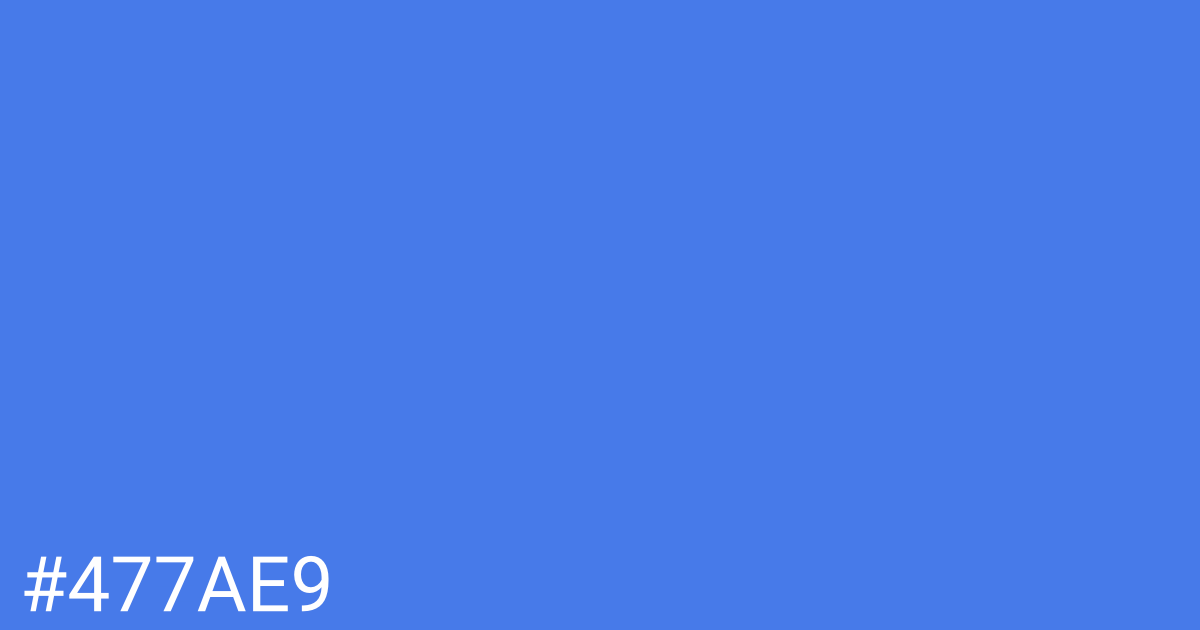 Hex color #477ae9 graphic