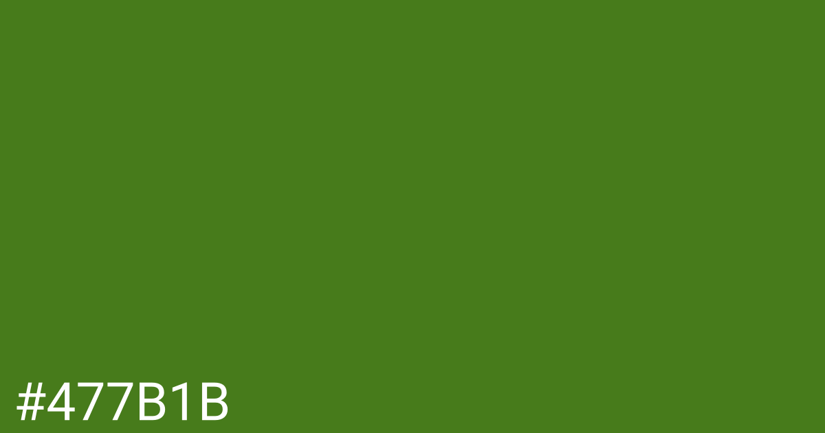 Hex color #477b1b graphic