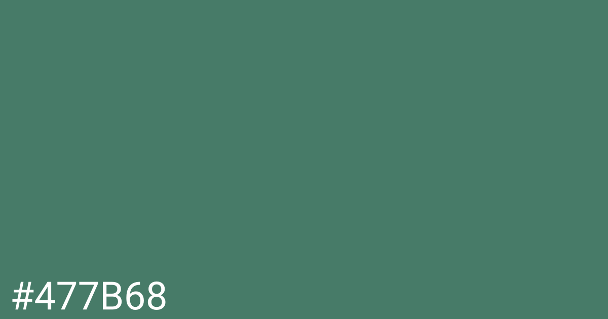 Hex color #477b68 graphic