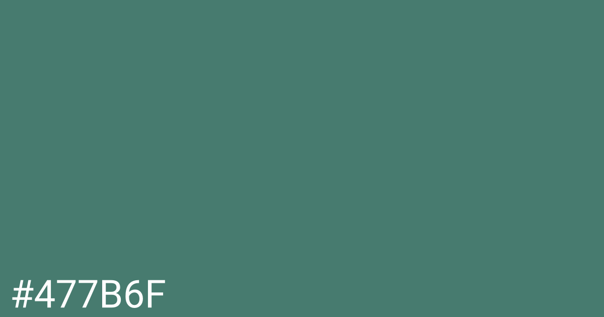 Hex color #477b6f graphic