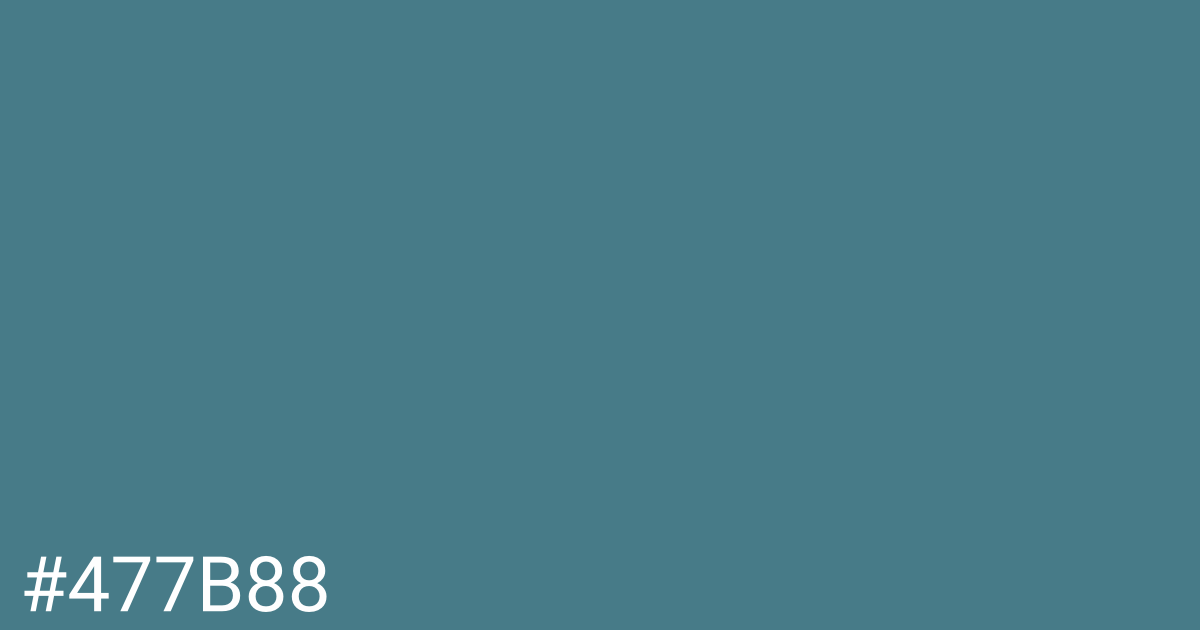 Hex color #477b88 graphic