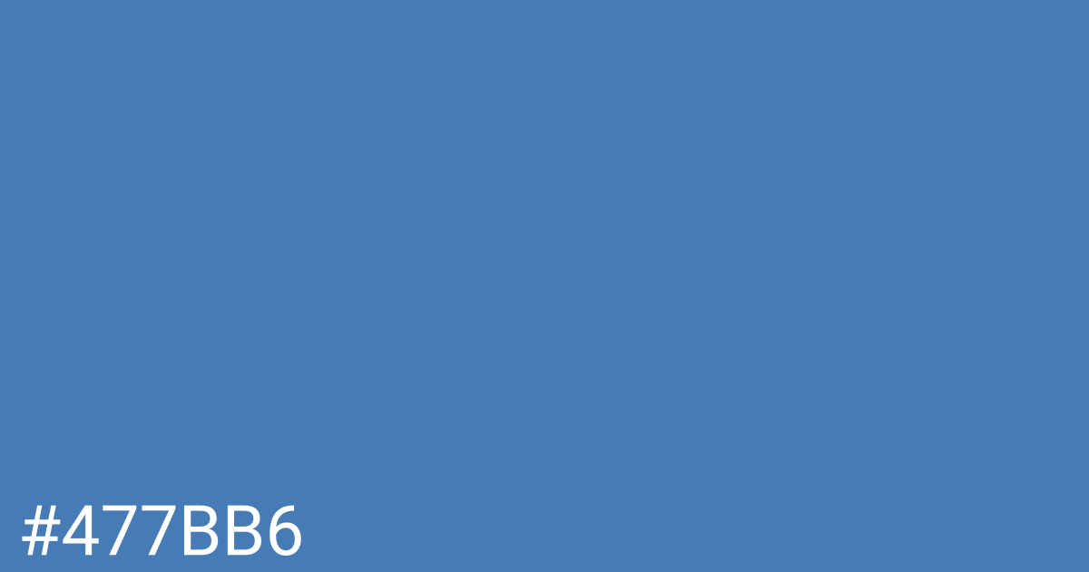 Hex color #477bb6 graphic