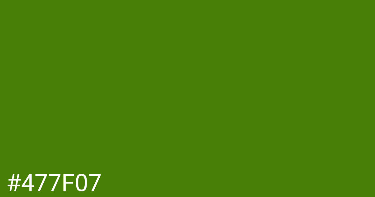 Hex color #477f07 graphic