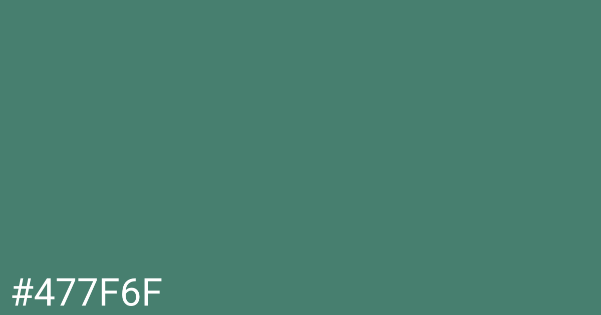 Hex color #477f6f graphic