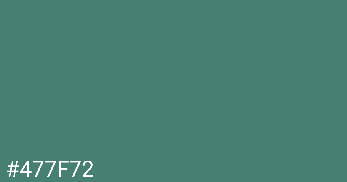 Hex color #477f72 graphic