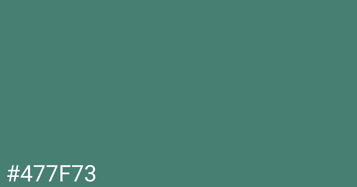 Hex color #477f73 graphic