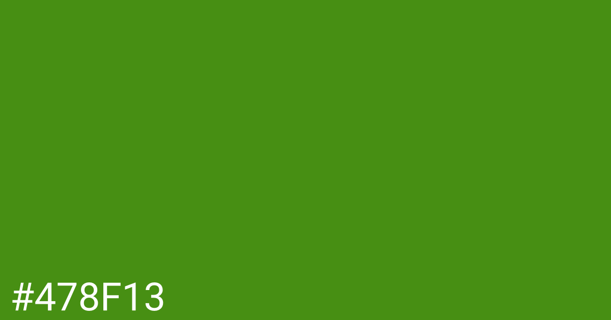 Hex color #478f13 graphic