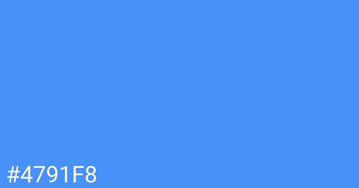 Hex color #4791f8 graphic
