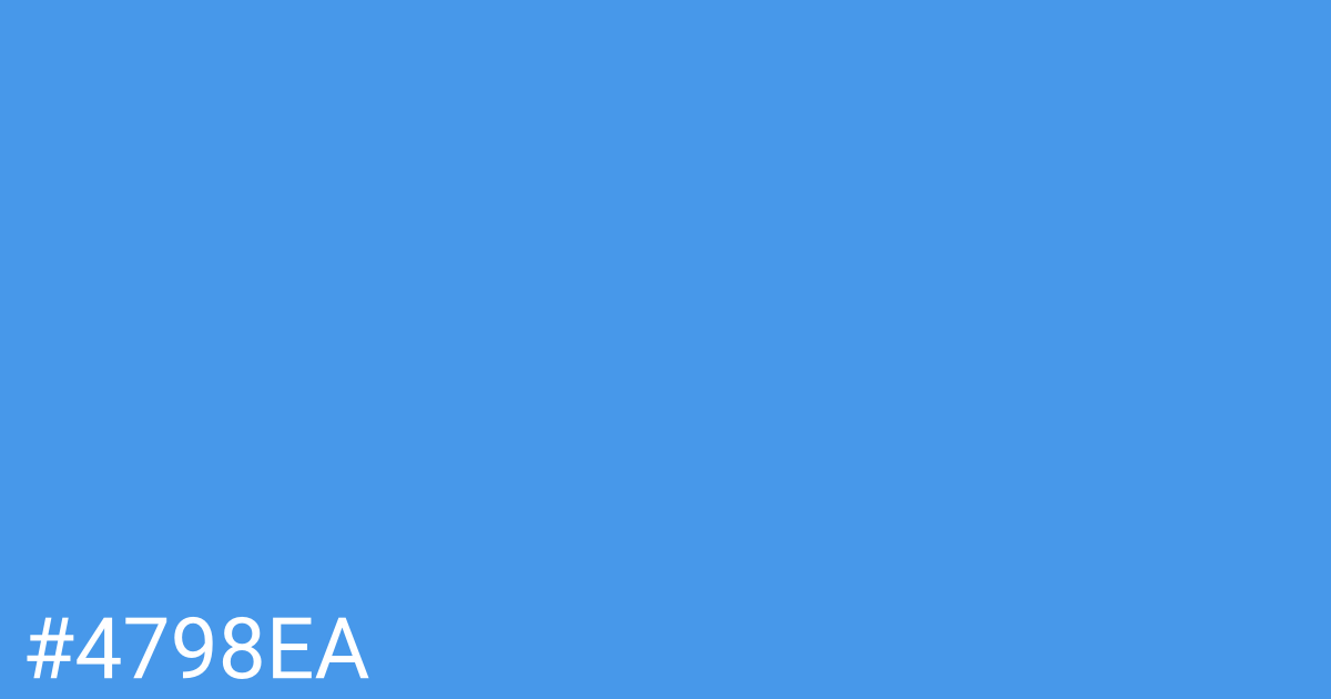Hex color #4798ea graphic
