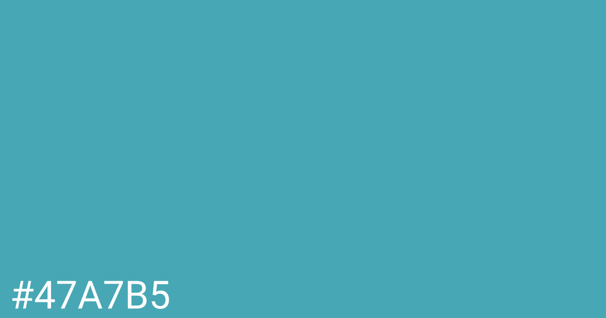 Hex color #47a7b5 graphic