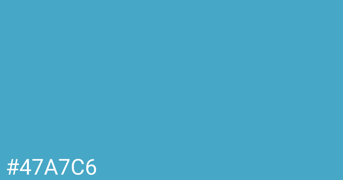 Hex color #47a7c6 graphic