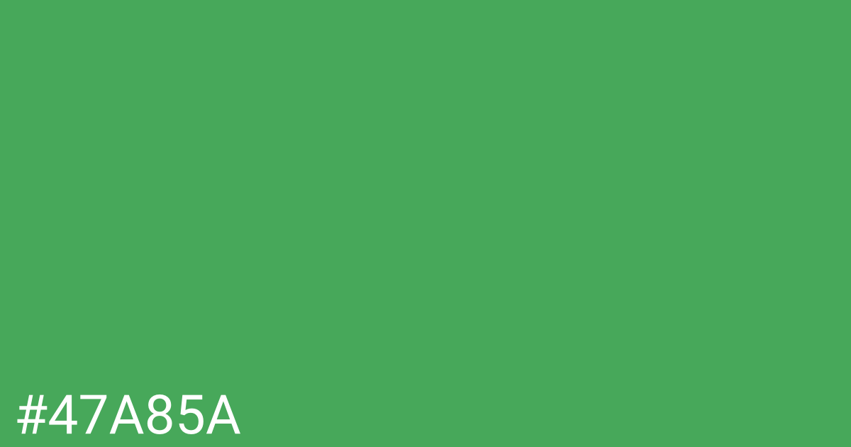 Hex color #47a85a graphic