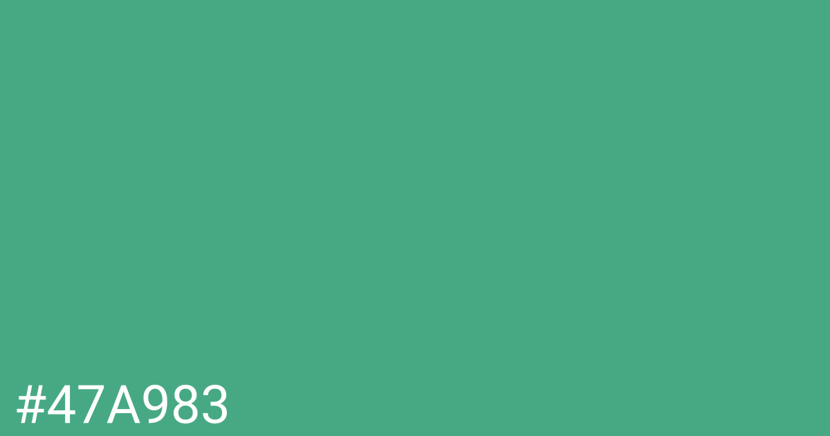 Hex color #47a983 graphic